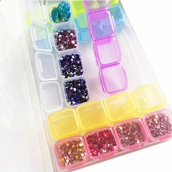 28-compartment Storage Box With Separate Lid Box