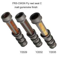 BTI-FRS-C Fly reel seat C matt gunsmoke finish