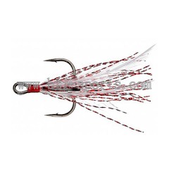 Feather dressed treble hook