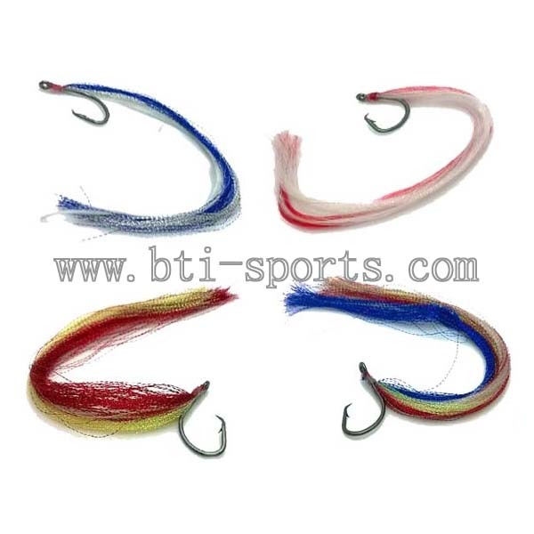 Mylar/Tinsel dressed hook, Trailer hook chaser