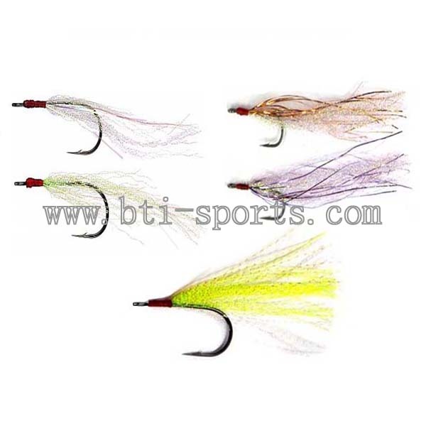 Mylar/Tinsel dressed hook, Trailer hook chaser