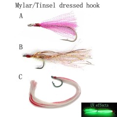 Mylar/Tinsel dressed hook, Trailer hook chaser