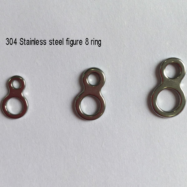BTI-6036 stainless steel figure 8 ring