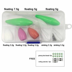 107pc Fishing Floating Water Booster for spinner flies