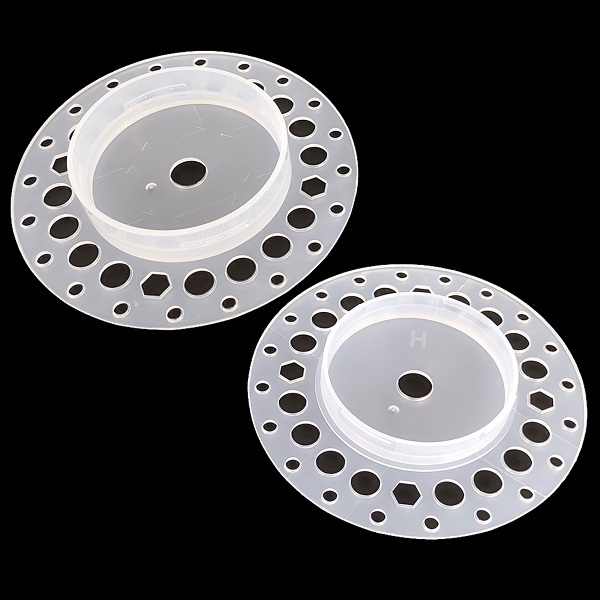 Plastic spools for fly line packing