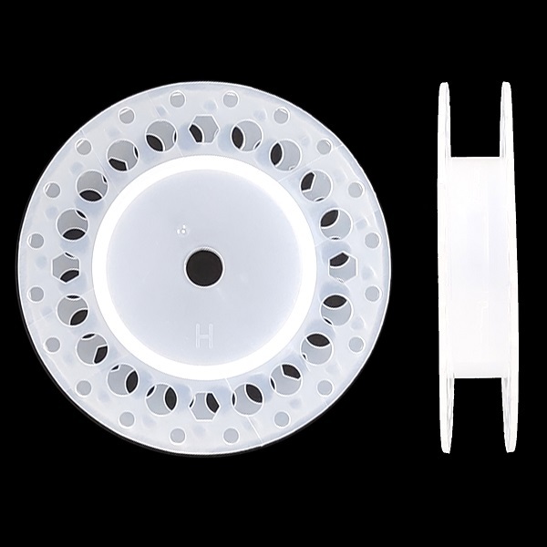 Plastic spools for fly line packing