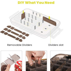 Tackle Box Tackle Trays Tea-Colored Transparent Fishing Tackle Storage