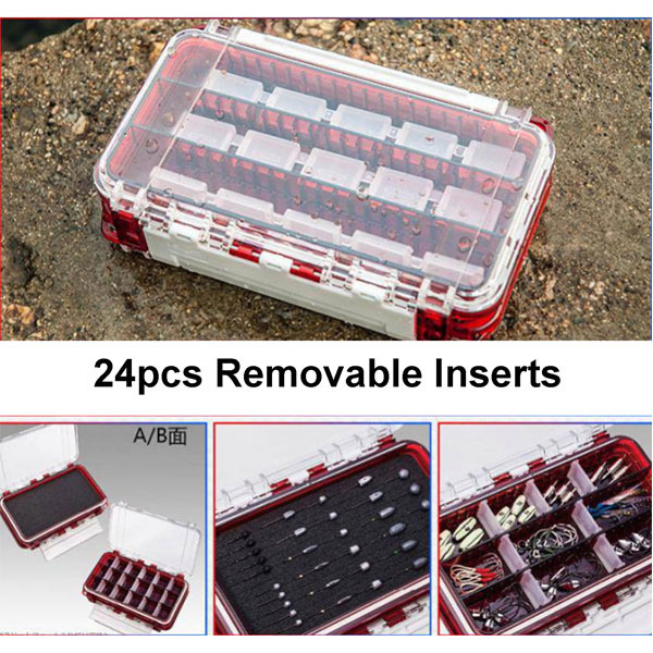 Double-Sided Waterproof Multifunctional Fishing Lure Box