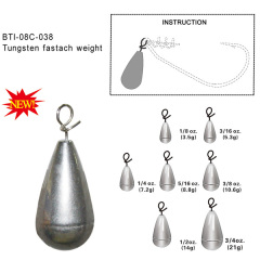 BTI-08C-038: Tungsten Fastach Sinker