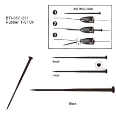 BTI-08C-201: Rubber T-STOP