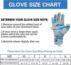 BTI-11B-2169 UPF 50+ Fingerless Fishing Gloves