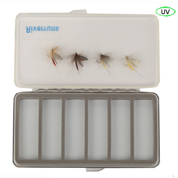 Riverruns Realistic Flies Mayfly Dry Flies Trout UV flies 4 Color With Fly Box