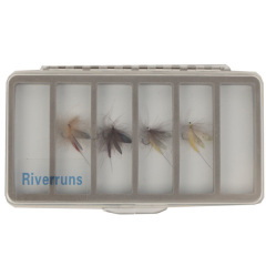 Riverruns Realistic Flies Mayfly Dry Flies Trout UV flies 4 Color With Fly Box