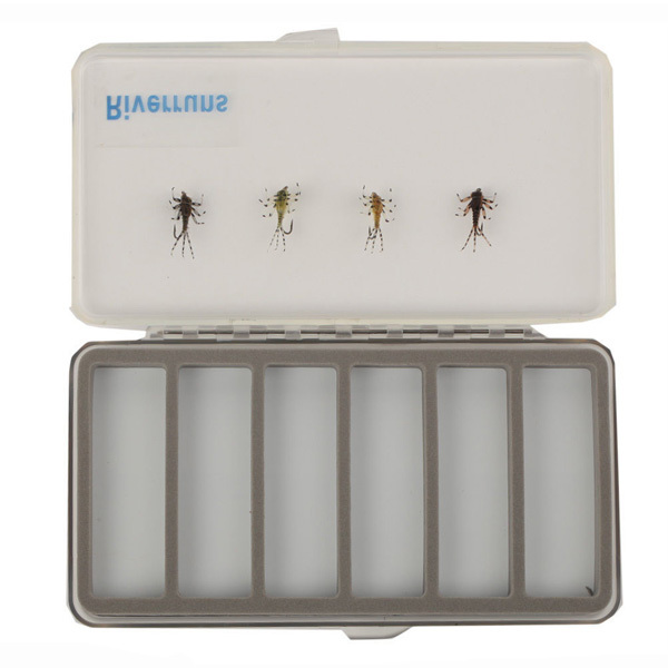 Riverruns Realistic Flies Mayfly Nymph Flies Trout Flies 4 Colors With Fly Box