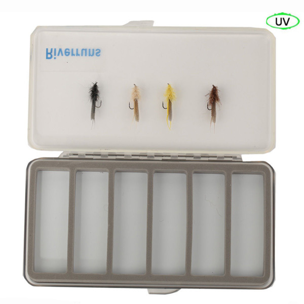 Riverruns Realistic Flies Stonefly Dry Flies Trout Fly UV 4 Color With Fly Box