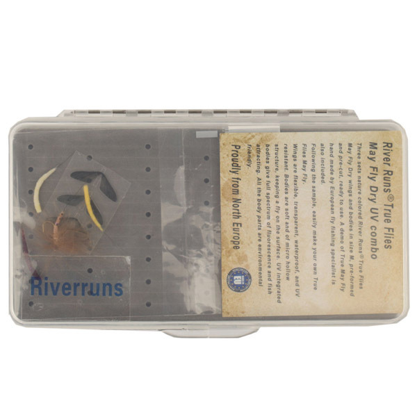 Riverruns Realistic Flies Mayfly Dry Flies UV Flies Part Combo With A Fly Box