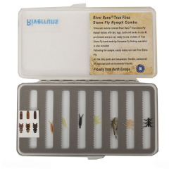 Riverruns Realistic Flies Stonefly Nymph Flies Trout Part Combo With A Fly Box