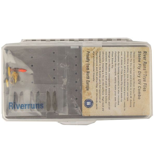 Riverruns Realistic Flies Stonefly Dry Flies UV Flies Part Combo With A Fly Box