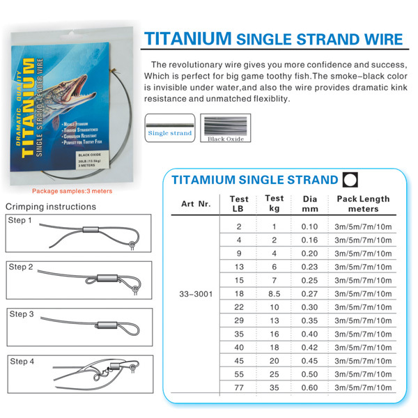 BTI-33-3001 Titanium single strand wire