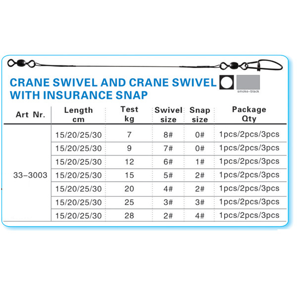 BTI-33-3002/3003 Titanium single strand leaders