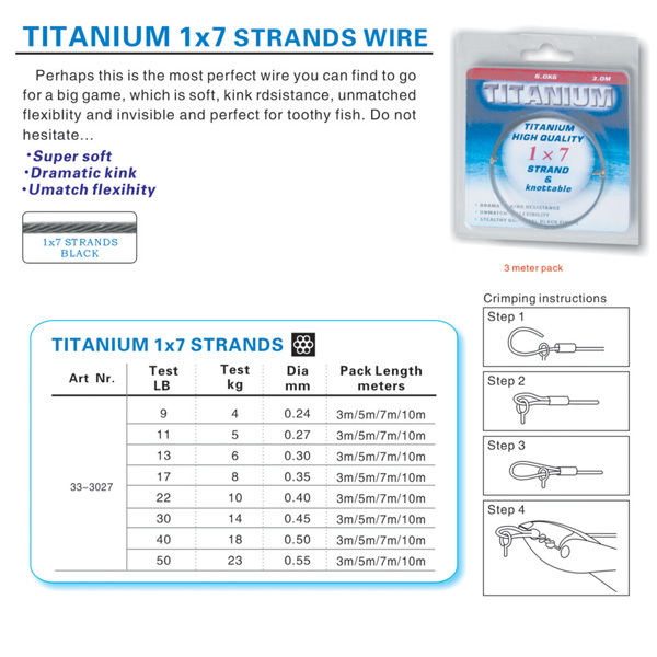 BTI-33-3027 Tianium 1*7 strands wire