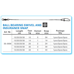 BTI-33-3028/3029/3030 Titanium 1*7 stands leaders