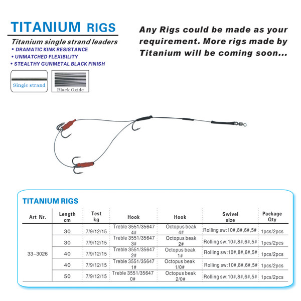 BTI-33-3026 Titanium rigs