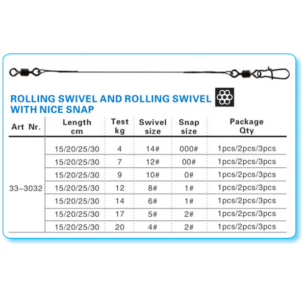BTI-33-3031/3032/3033 Titanium 1*7 stands leaders