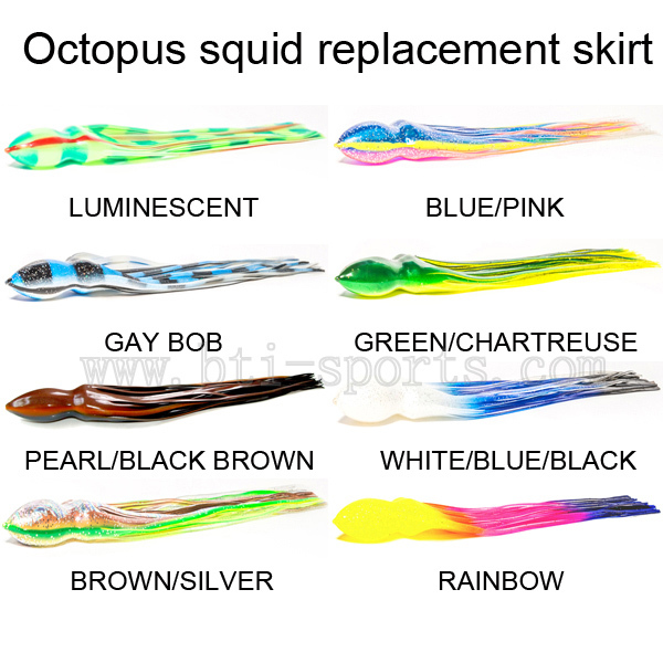Octopus squid replacement skirt