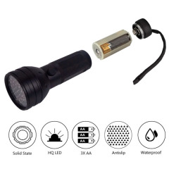 BTI-33A-3002 395nm Wavelength 51 Head LEDs UV Black Light Flashlight
