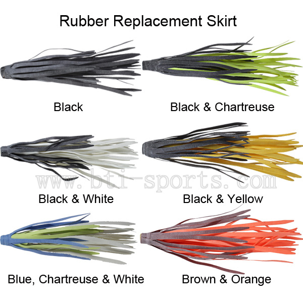 Rubber replacement skirt