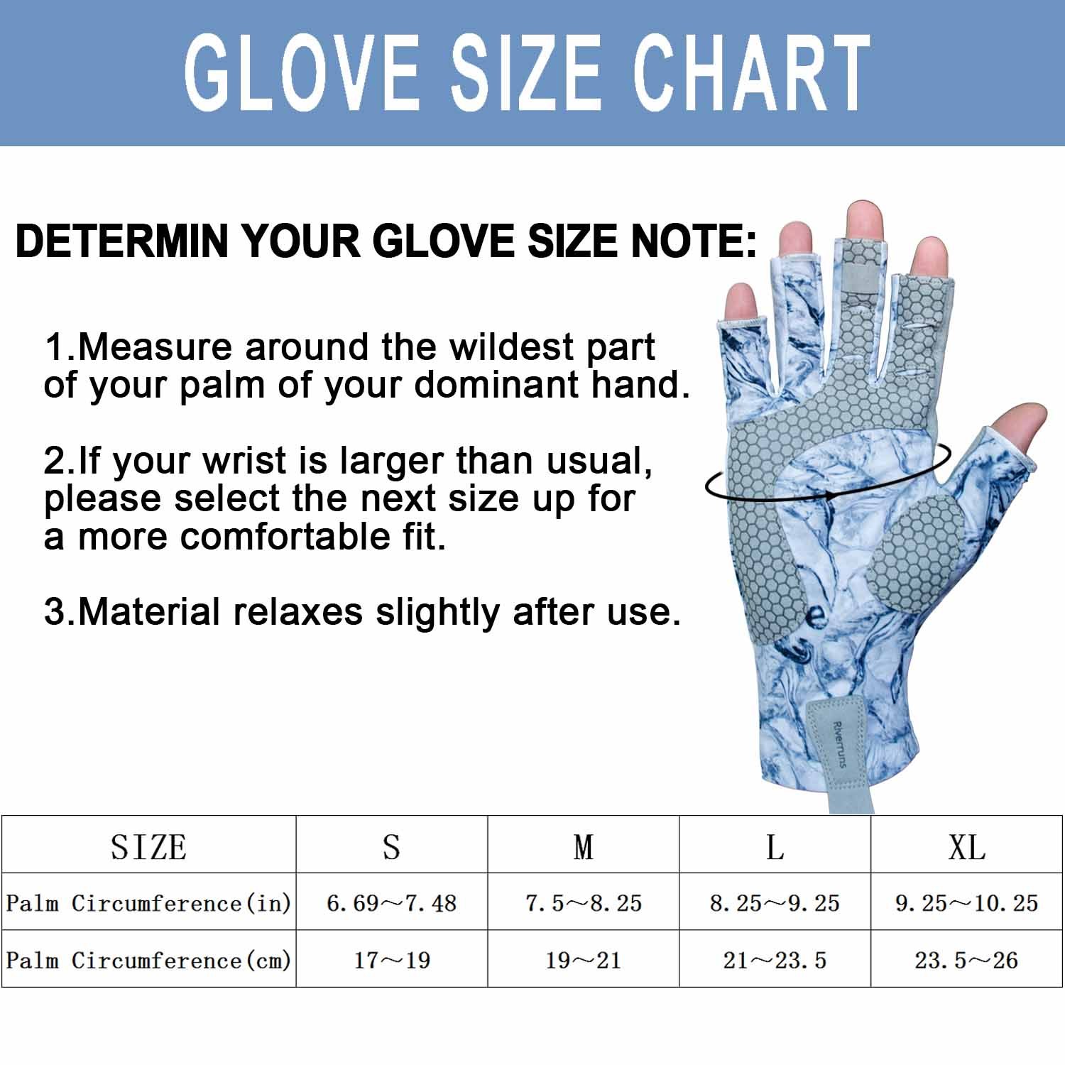 BTI-11B-2165 Fishing gloves camo blue with silicone