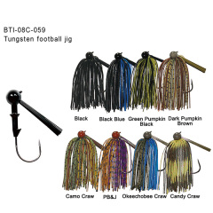 BTI-08C-059 Tungsten Football Jig Head