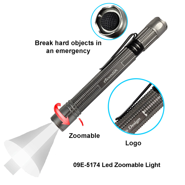 BTI-09E-5174 New Zoomable UV Light Pen Light& LED Pen Light
