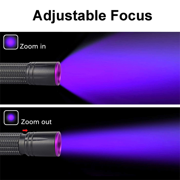 BTI-09E-5174 New Zoomable UV Light Pen Light& LED Pen Light