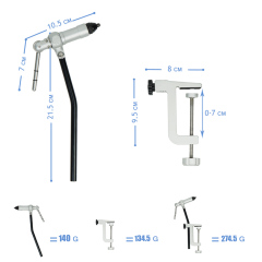 BTI-09E-6187 Rotary fly tying travel vise