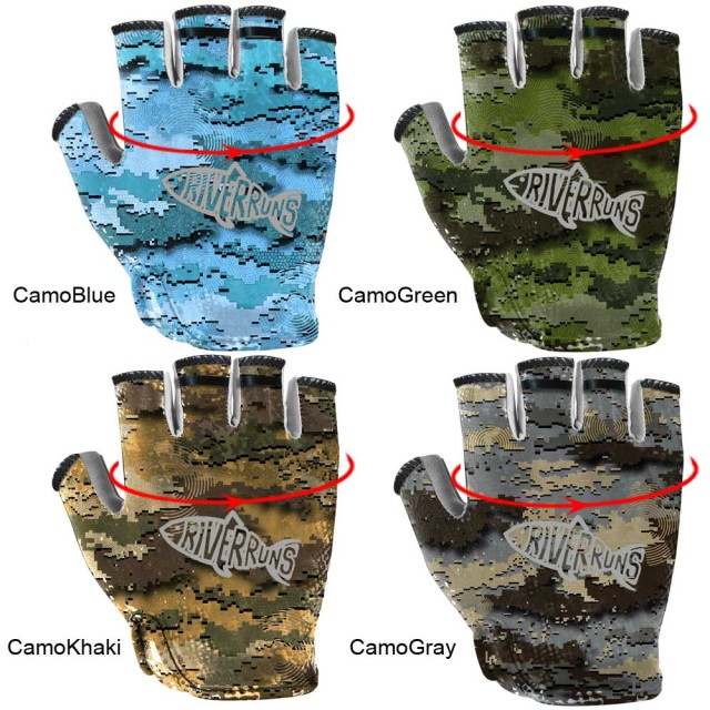 BTI-11B-2168 Short UV fishing gloves