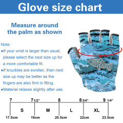 BTI-11B-2168 Short UV fishing gloves