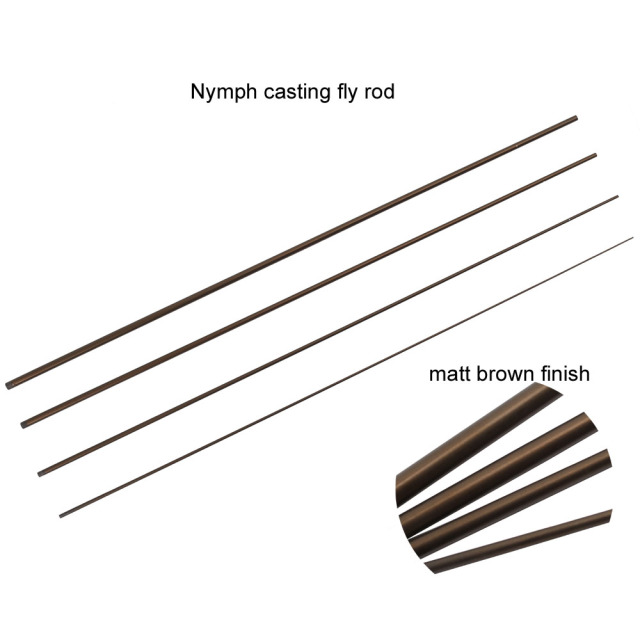 Nymph casting fly rod blank