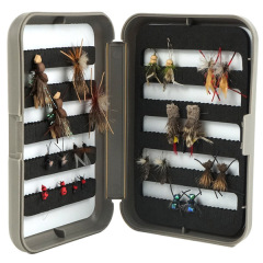 24pc Terrestrials assortment with a fly box