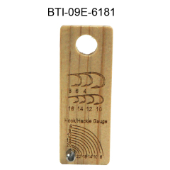 BTI-09E-6181 Wooden hook size gauge measure tool