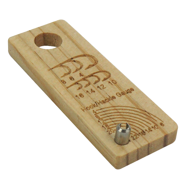 BTI-09E-6181 Wooden hook size gauge measure tool