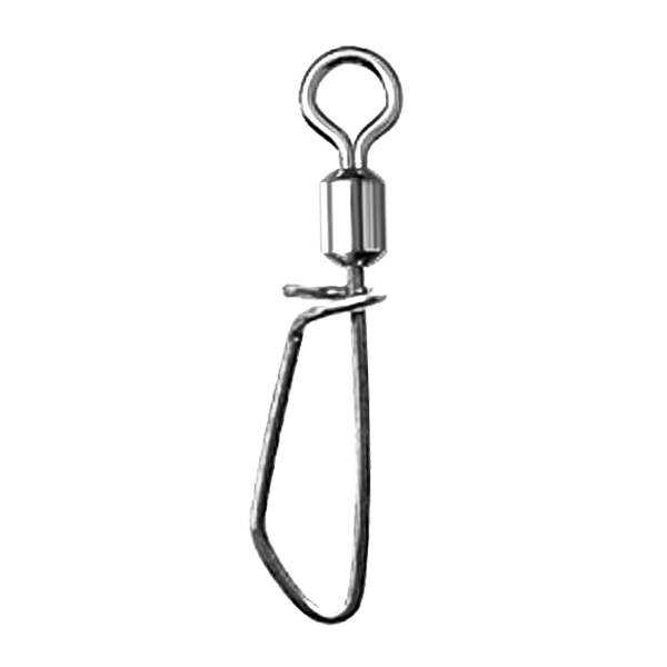 BTI-04A-1073 Full Stainless Steel Rolling Swivel With Round Bottom T-Shape Snap