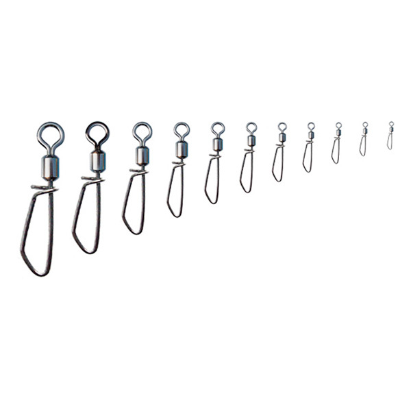 BTI-04A-1073 Full Stainless Steel Rolling Swivel With Round Bottom T-Shape Snap