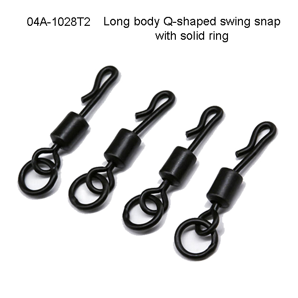 BTI-09F-1028T2 Long body Q-shaped swing snap with solid ring