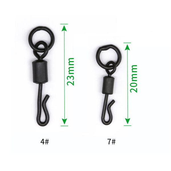 BTI-09F-1028T2 Long body Q-shaped swing snap with solid ring
