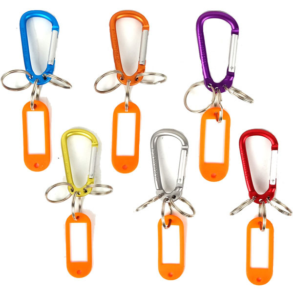 BTI-31A-1005 Key ring plastic key tags with three split ring label window