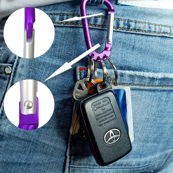 BTI-31A-1005 Key ring plastic key tags with three split ring label window