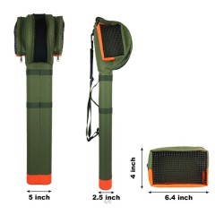 New double cordura rod tube with reel bag