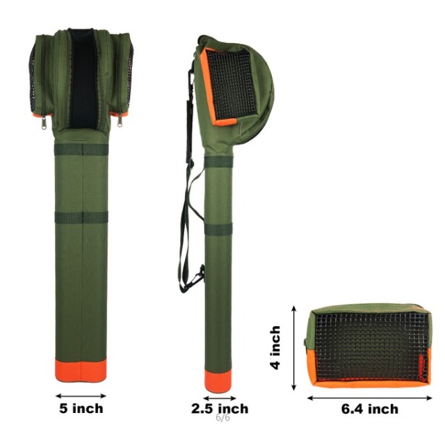 New double cordura rod tube with reel bag